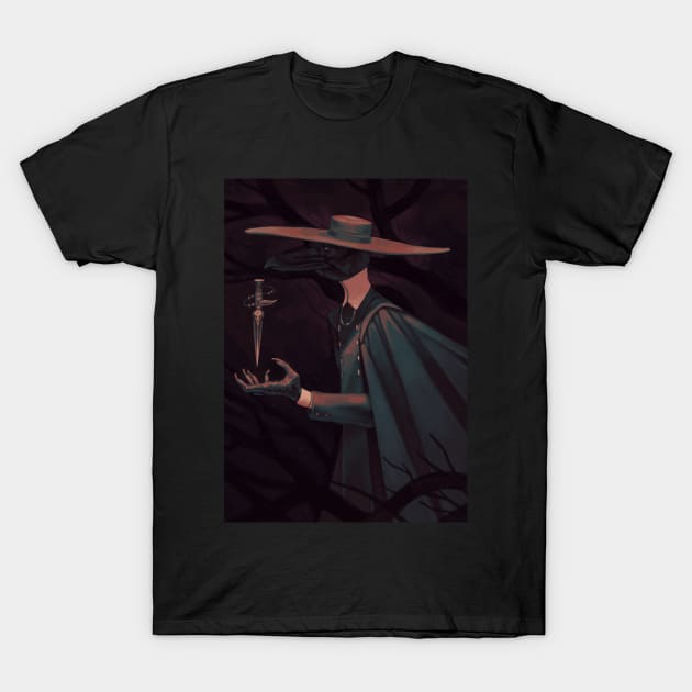 Caped Crow T-Shirt by Cleo Naturin